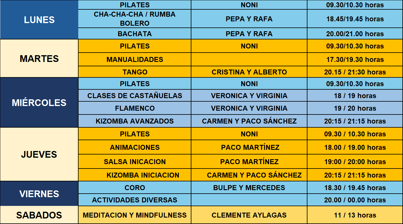 Calendario del día